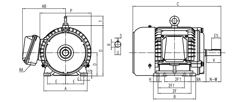 NEMA PREMIUM超高效三相异步电动机(A、B设计)
